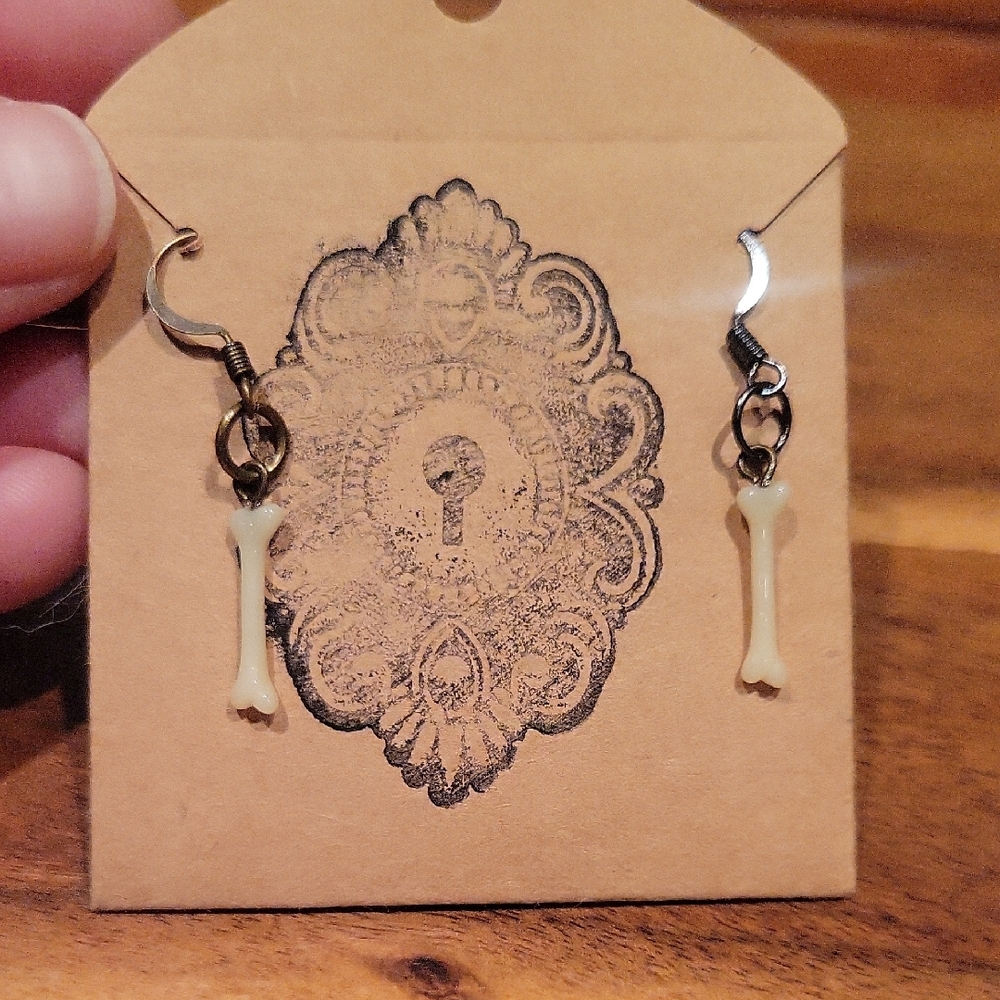 Bone-Inspired Earrings